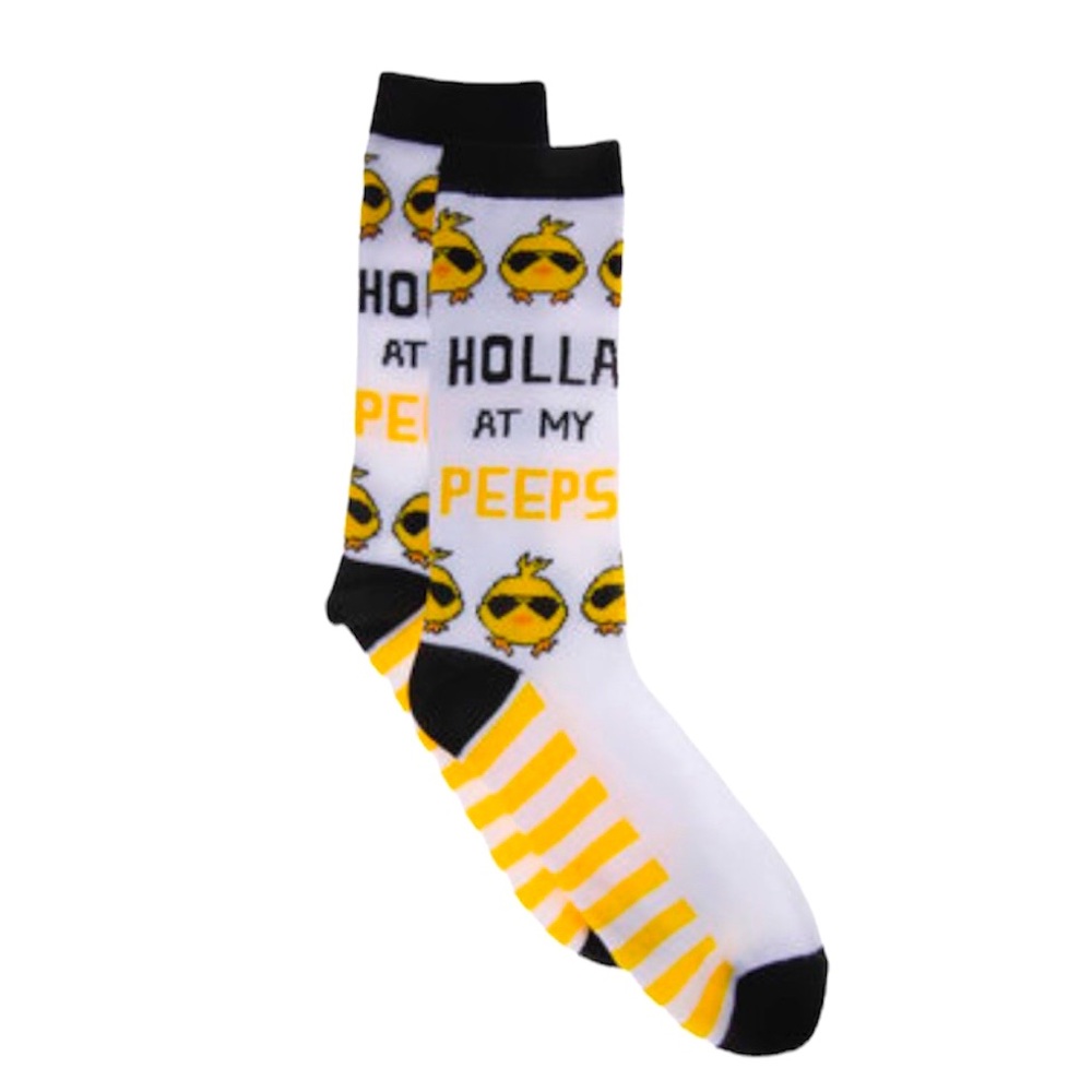 "Holla At My PEEPS" Crew Socks